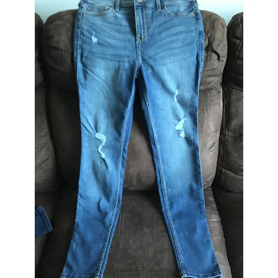 Pantalón Jean Hollister De Dama Azul Claro