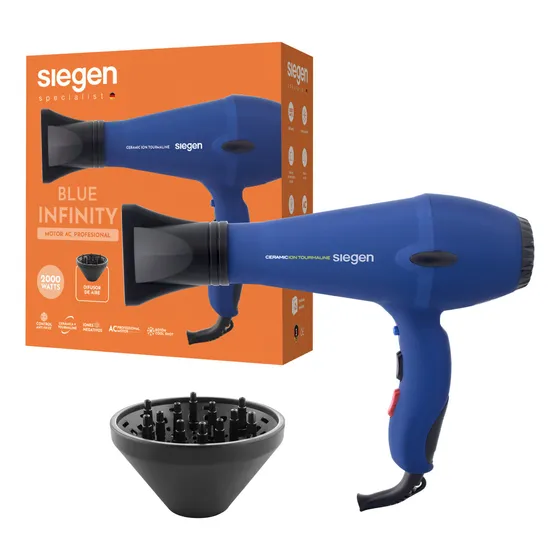 Secador de pelo Siegen SG-3051 azul 220V - 240V