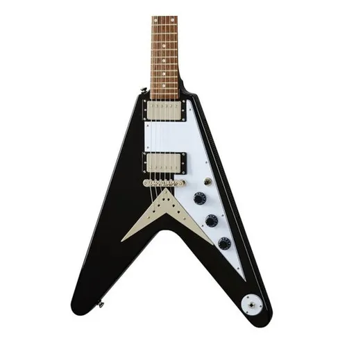 Guitarra EpiPhone Flying V Ebony Vintage inspirada en Gibson Cor Preto