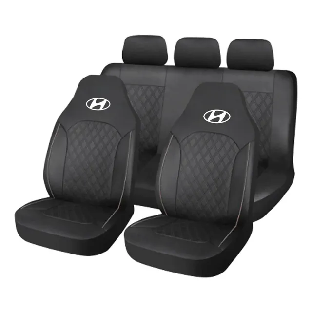 Funda Cubre Asiento Integrado Eco Cuero Up Logo Hyundai 