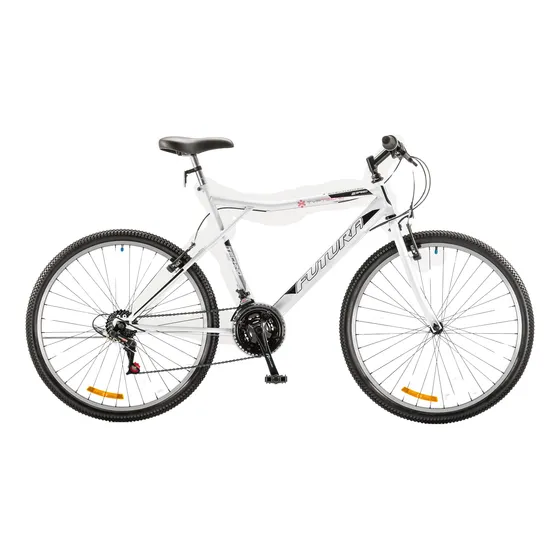 Mountain Bike Futura Techno 026 18  21 Blanco Pie De Apoyo  
