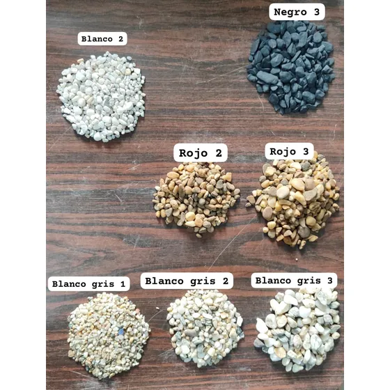 Gravilla Tipo Canto Rodado Blanco Gris 2, 3 Y 4 De 30kg