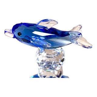 Adornado De Cristal De Delfin, Artesania Hecha A Mano. Adornado De Cristal De Delfin, Artesania Hecha A Mano.