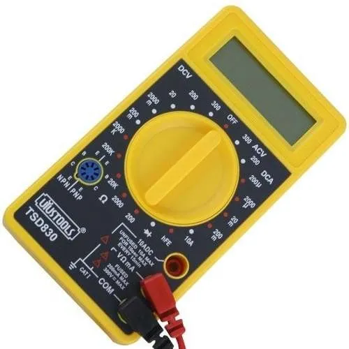 Multímetro Digital Con Pantalla Lcd Tester Batería Y Diodos