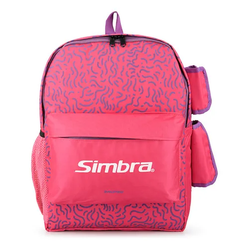 Mochila De Hockey Simbra Fuccia Porta Palo Color Fucsia y Violeta Diseño de la tela Poliéster