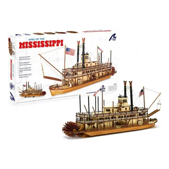 Barco Madera Kit King Of Mississippi 1/80 Artesania Latina