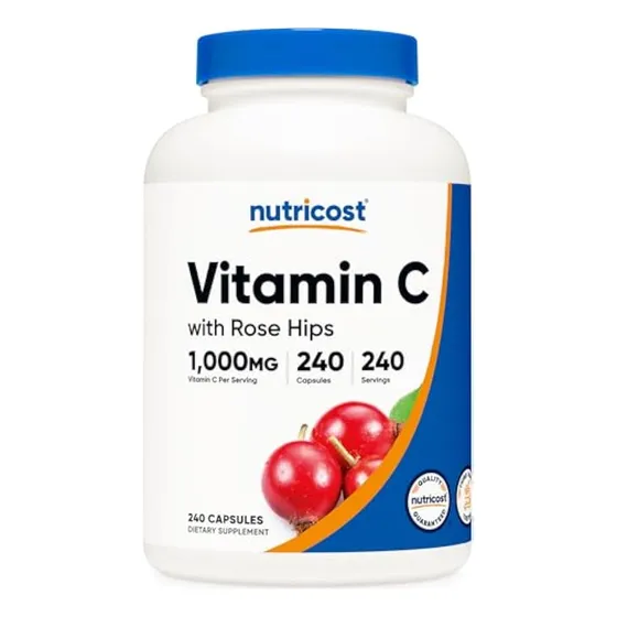 Vitamina C Con Escaramujo Nutricost 1025 Mg, 240
