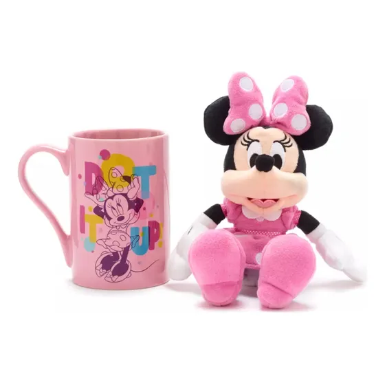 Minnie Mouse Taza Mug + Mini Peluche Disney Store Uk