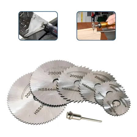 Discos De Serra Hss Retifica Dremel Madeira Metal Plástico Kit 7pcs Mini Disco Serra Circular De Corte Para Micro Retifica E Parafusadeira