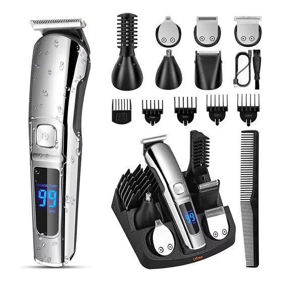 Cortadora De Pelo Profesional Y Barba 11 En 1 Recargable