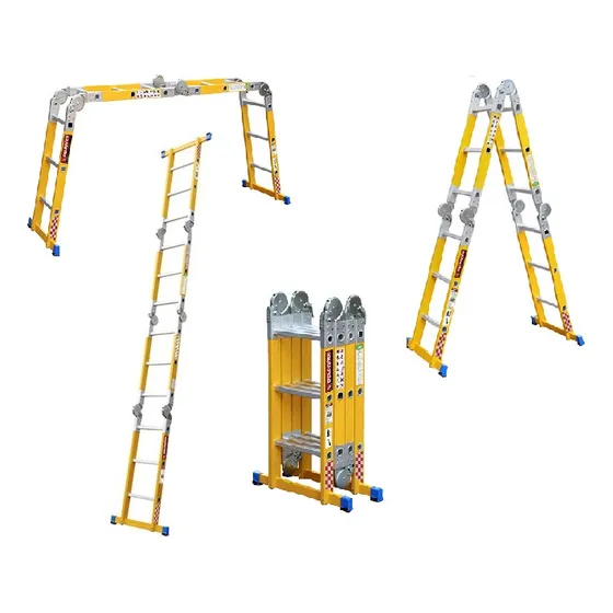 Escalera Multiposiciones Fibra De Vidrio Dieléctrica 3.58 M