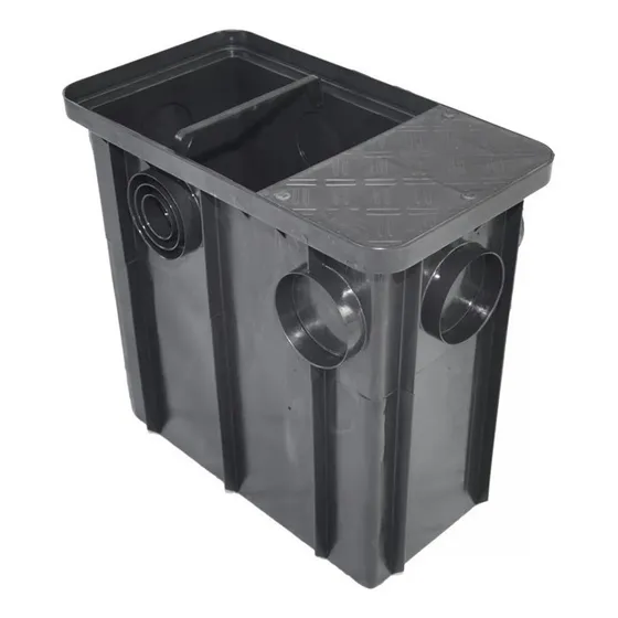 Kit Caixa De Gordura Sifonada 50l + Prolongador Mallton 