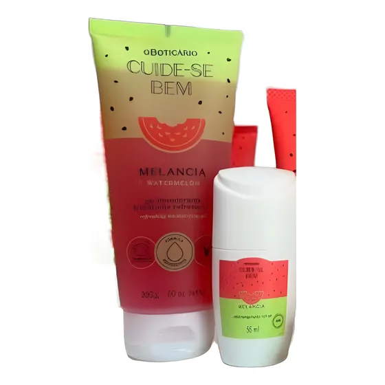 Kit Cuide-se Bem Melancia Gel Des.refrescante + Roll On
