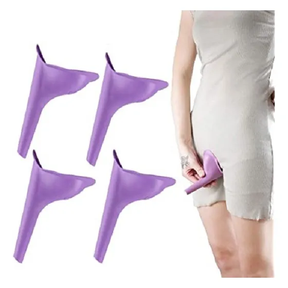 Urinario Femenino Suave Reutilizable Silicona Portatil 4x