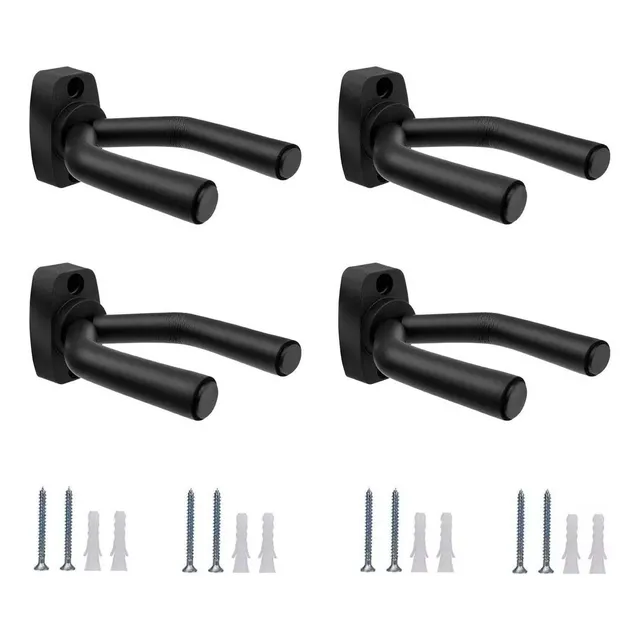 4 Pcs Gancho Soporte De Pared Para Colgar Guitarra Anticaída