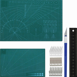 A3 Tapete Corte Cutting Mat 30 X 45 Doble Vista Cutter Set A3 Tapete Corte Cutting Mat 30 X 45 Doble Vista Cutter Set