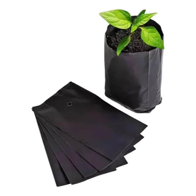 Bolsas Para Vivero  Negras 13x23x20 Micras