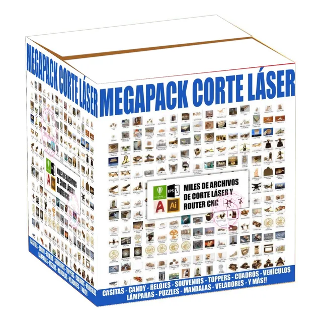 Pack Vectores Para Corte Laser Router Cnc Todo En Uno