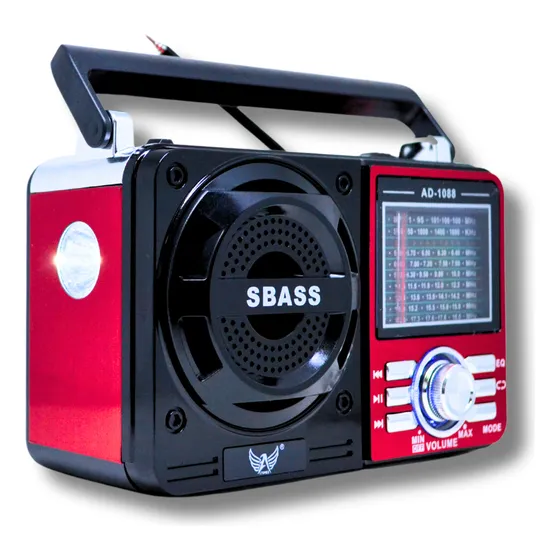 Radio Am\fm A Pilha Retro Vintage Antigo Recarregavel Usb Cor Radio Retro Marrom 127/220v