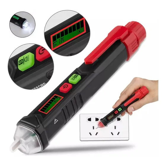 Tester Sensor Detector Lapiz Voltaje 12v-1000 V Led Light