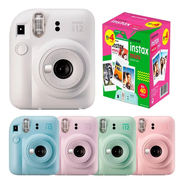 Câmera Instax Mini 12 Fujifilm + Filme 40 Poses