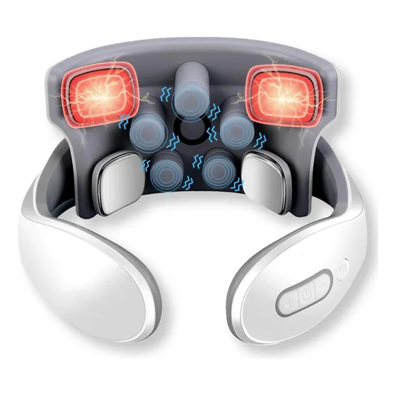 Masajeador Cervical Inteligente Con Vibración, Calefacción,