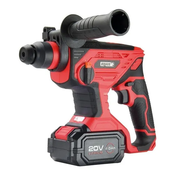 Rotomartillo electroneumático Equus 8602 inalámbrico rojo y negro frecuencia de 50Hz 220V