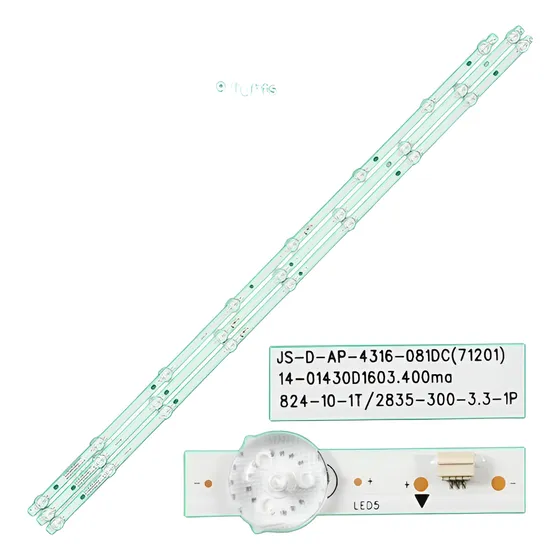 Tiras Led Tv Wan Jia 43 Pulgadas