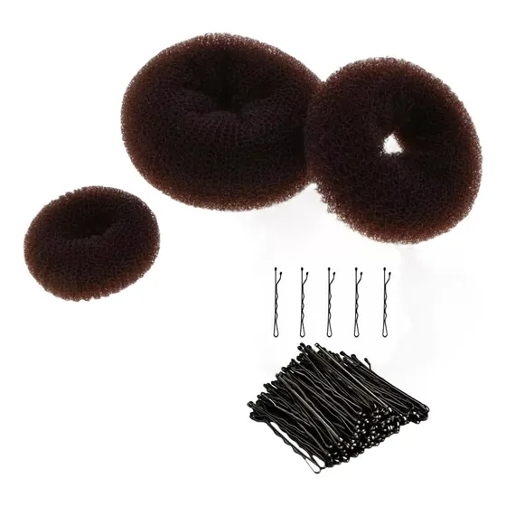 Dona Donut Para Peinados Moños Cabello Pack Mujeres Elegante