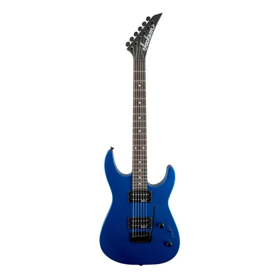 Guitarra elétrica Jackson JS Series JS11 dinky de choupo metallic blue metalizado com diapasão de amaranto