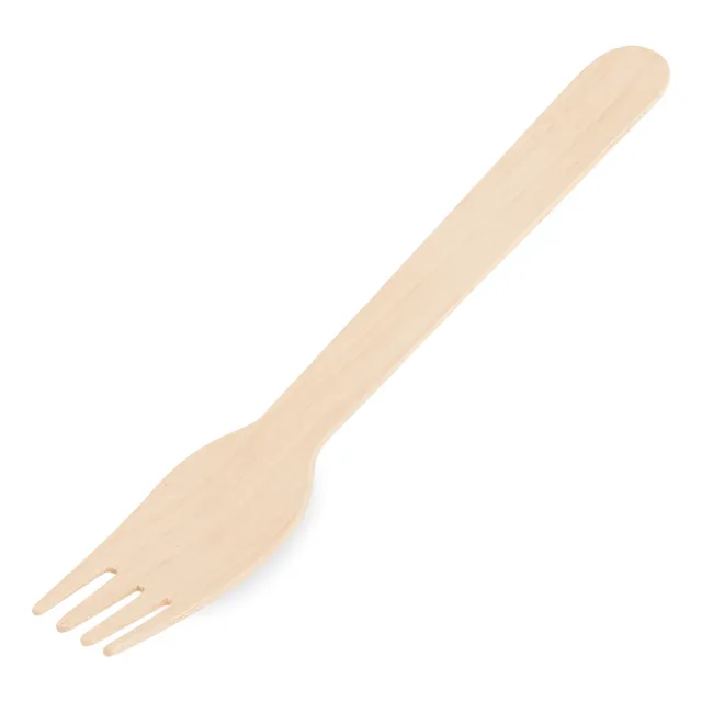Mini Tenedor Madera Postre Copetin 13,5 Cm 100 U.