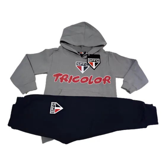 Conjunto Agasalho Moletom Blusa De Frio Infantil Futebol