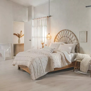 Juego De Edredón King Size Vianney Ivory Blanco 290x235 Cm Juego De Edredón King Size Vianney Ivory Blanco 290x235 Cm