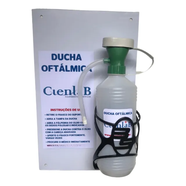 Lava Olhos Ducha Oftálmica De Parede 500ml