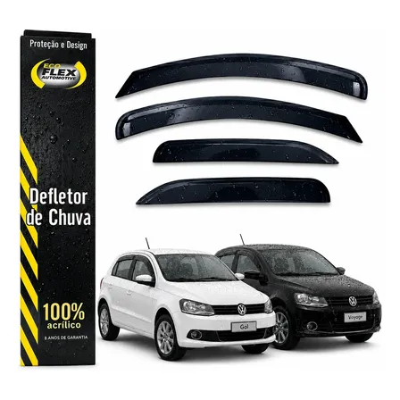 Calha Gol Voyage Kit Proteger Chuva G5 G6 G7 G8 2008 A 2023 Vw Gol E Voyage G5 G6 G7 G8 2008 A 2023