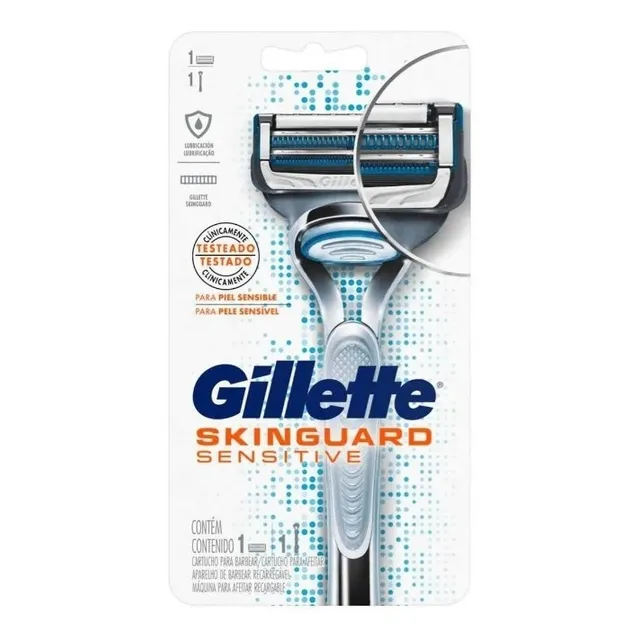 Máquina de Afeitar Gillette Skinguard 1 Máquina + 1 Cartucho