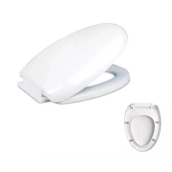 Asiento Elongado Blanco Bm Hidraulico Caida Lenta Tanqu Bajo
