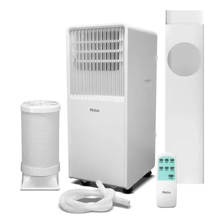 Ar-condicionado Portátil Philco 10000 Btus Quente E Frio 4 Em 1 Com Controle Remoto E Timer Pac10qn Branco 127v