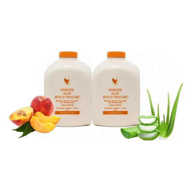 Kit 2 Sucos Pessego Com Aloe Vera
