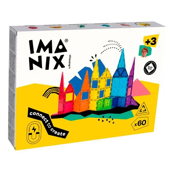 Imanix Classic 60 Piezas Magnético Braintoys