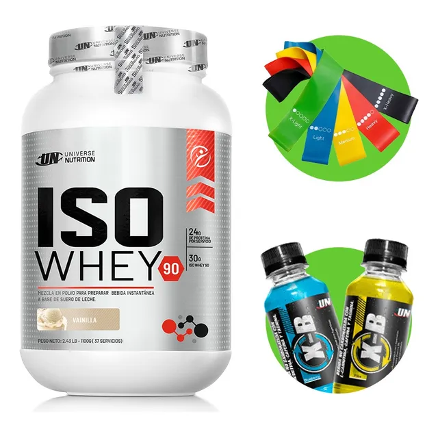 Iso Whey 1.1kg Vainilla + Bandas De Latex X5 + 02 Quem