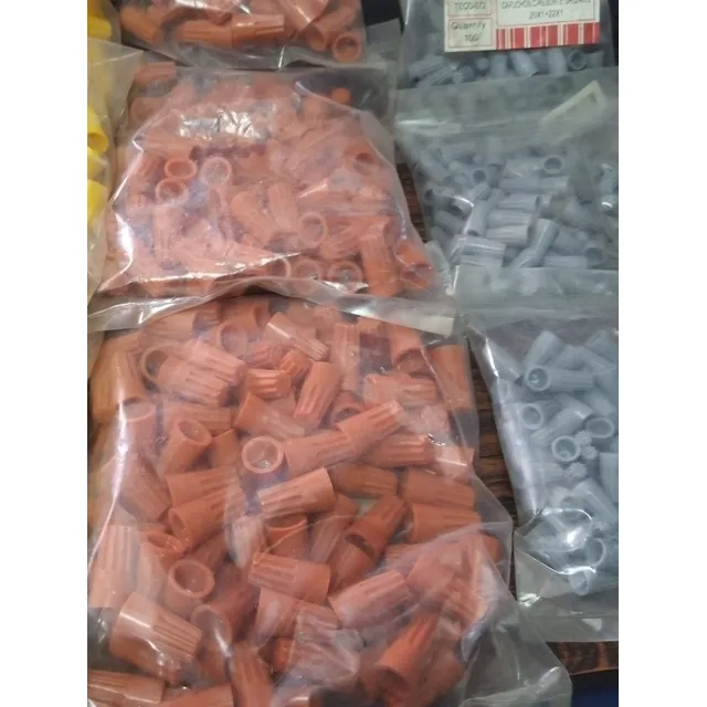 Capuchon Conector Terminal Naranja - Amarillo Y Gris Resorte