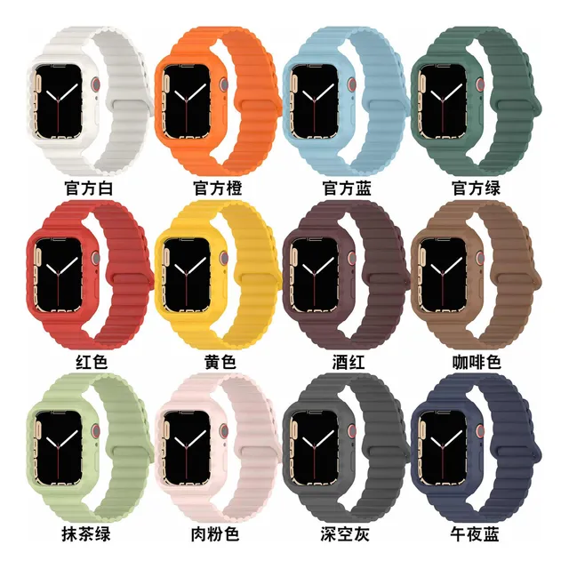 Correa Para Apple Watch Ultra De Silicone Con Protector