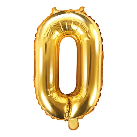 Globos Numeros Metalizados Dorado 40 Cm 16´´ Fiesta Evento
