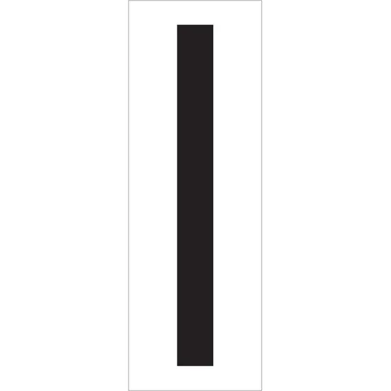 Etiqueta Vinilo Para Almacen Carta  I  3 1 2  Negro Blanco
