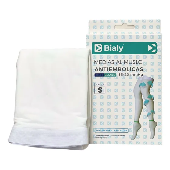 Medias Antiembolica Muslo 15-20mmhg Talla S Bialy ®