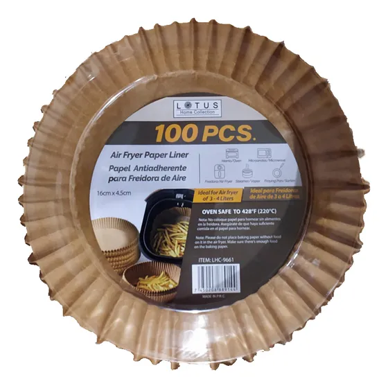 Papel Antiadherente Lotus Para Freidora De Aire Paq 100 Pcs