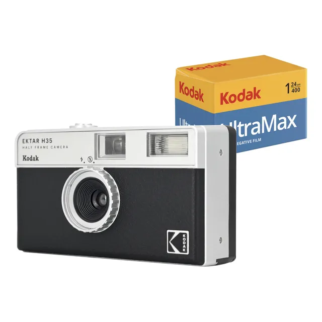 Cámara De Cine Kodak Ektar H35 De Medio Fotograma Negra + Pe
