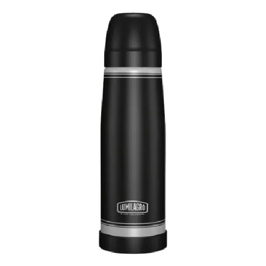 Termo Lumilagro Luminox  Acero Inox Negro X 750ml