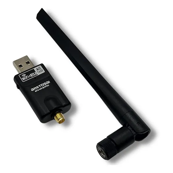 Adaptador Wifi Usb Amitosai 1300mb Bluetooth Usb Pc Noteb C6